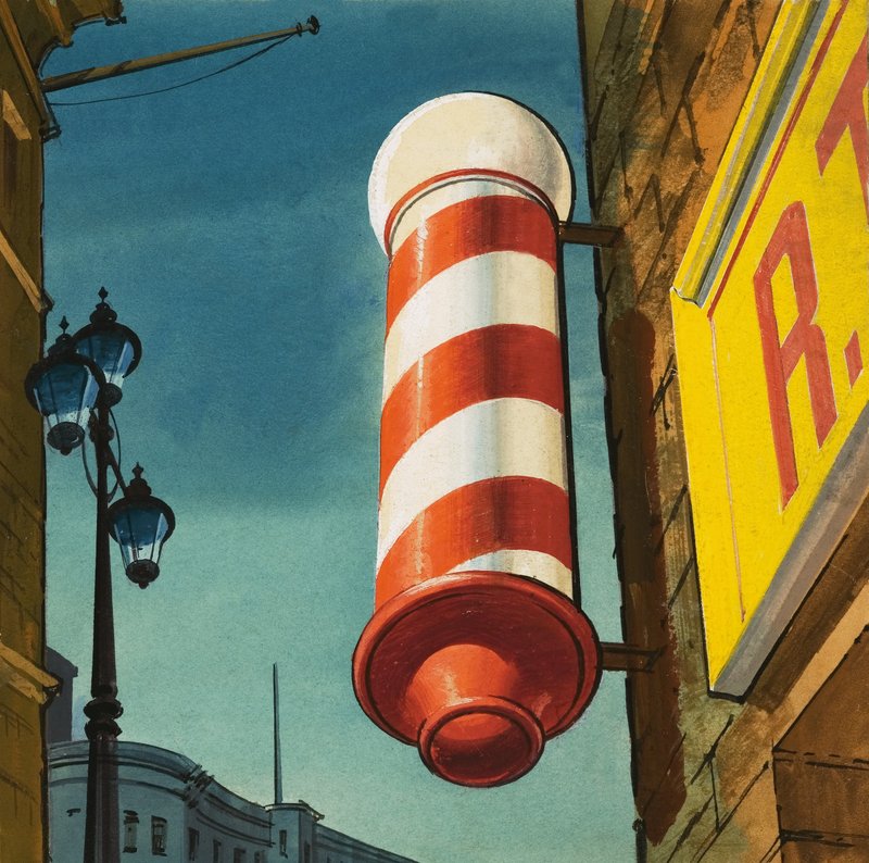 Insegna del Barbiere da English School