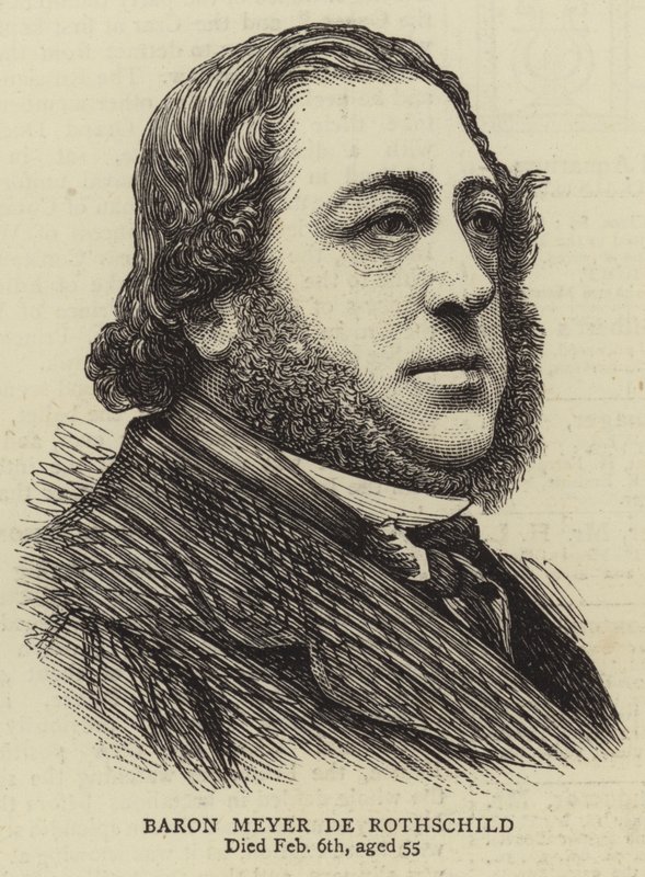 Barone Meyer de Rothschild (incisione) da English School