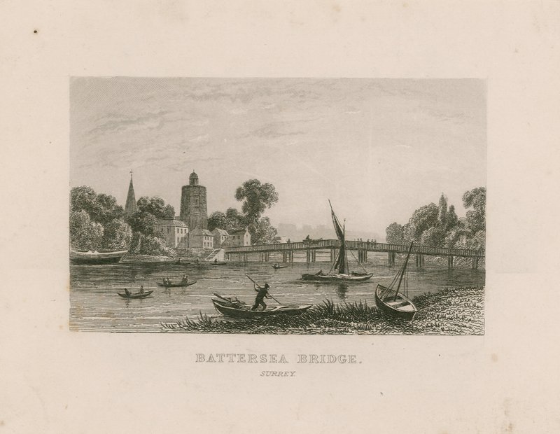 Ponte di Battersea, Surrey da English School