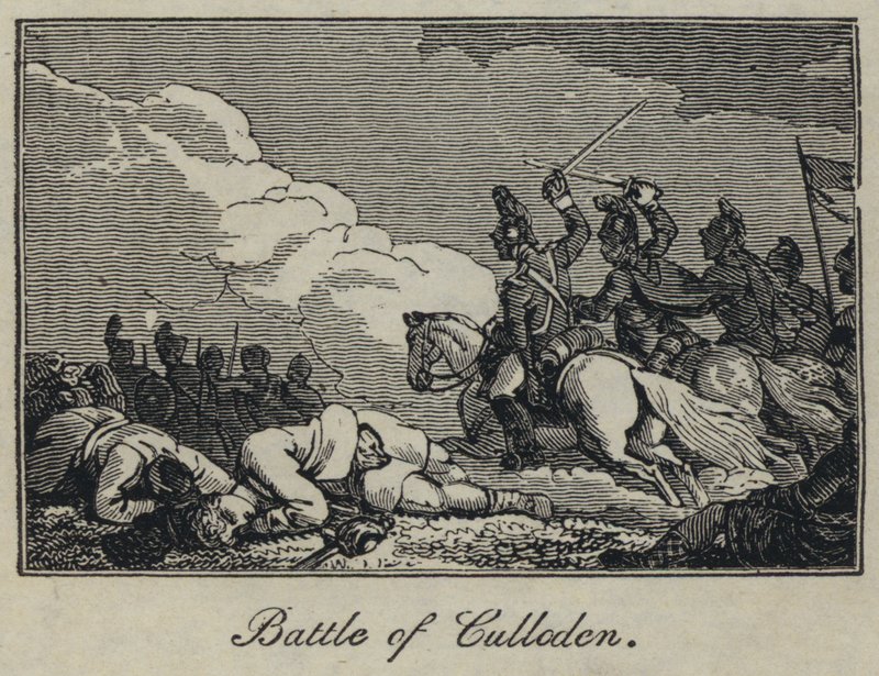 Battaglia di Culloden (incisione) da English School
