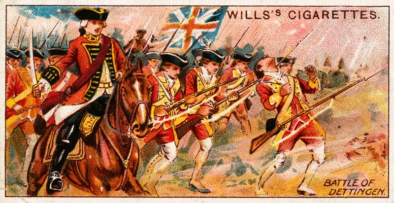 Battaglia di Dettingen da English School