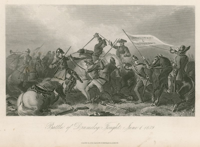 Battaglia di Drumclog, combattuta il 1 giugno 1679 da English School