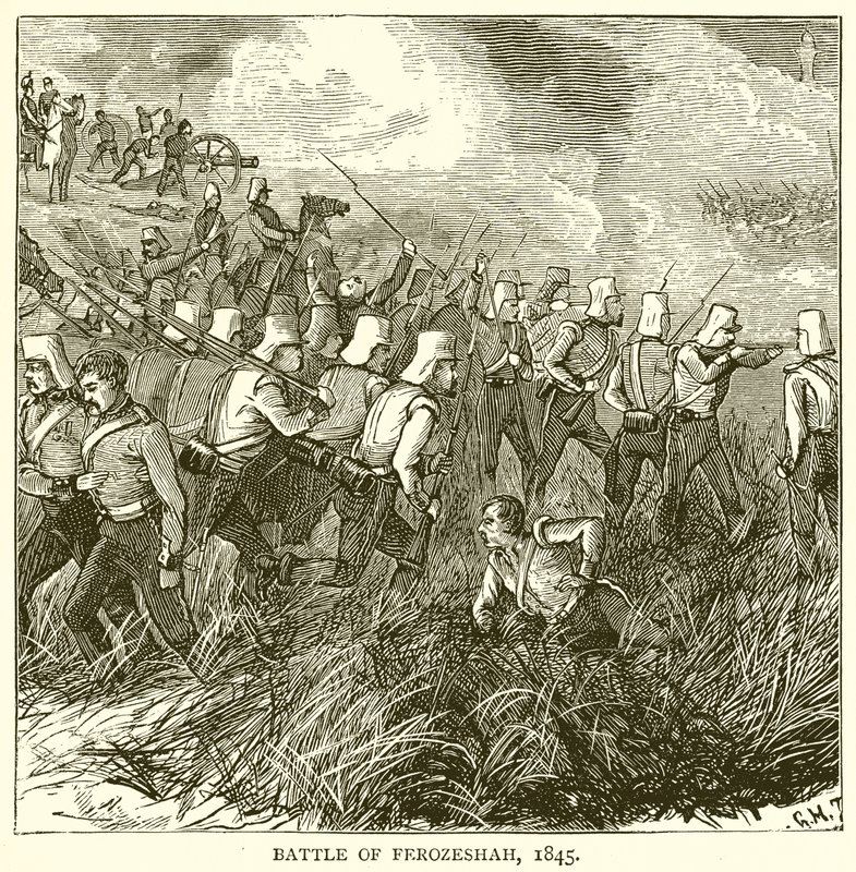 Battaglia di Ferozeshah, 1845 da English School