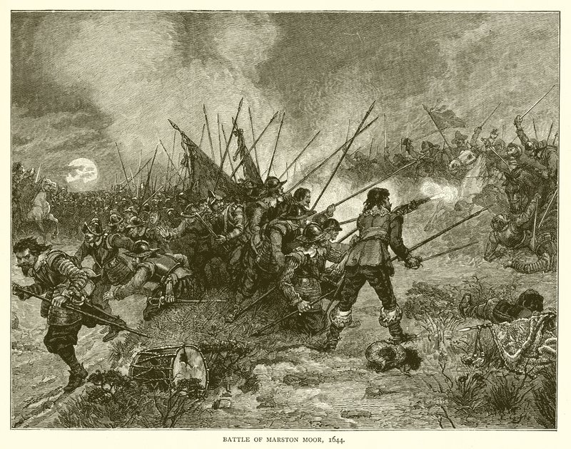 Battaglia di Marston Moor, 1644 da English School