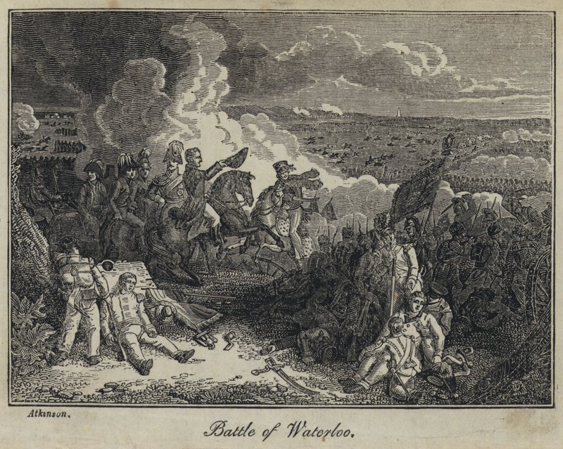 Battaglia di Waterloo (incisione) da English School