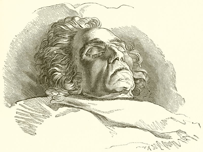 Beethoven sul letto di morte da English School