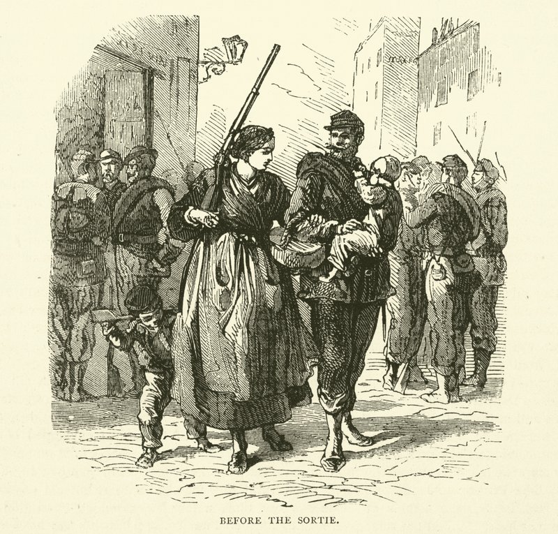 Prima della sortita, gennaio 1871 da English School