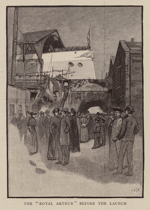 Prima del varo della HMS Royal Arthur da English School