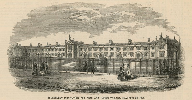 Istituzione benevola per sarti anziani e infermi su Haverstock Hill da English School