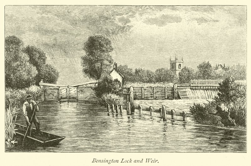 Bensington Lock e Weir da English School