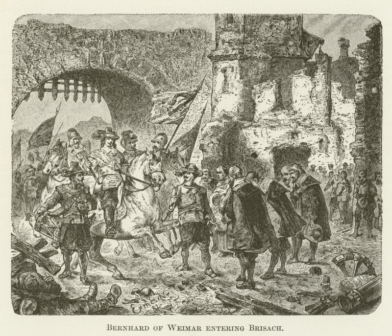 Bernardo di Weimar entra a Brisach da English School