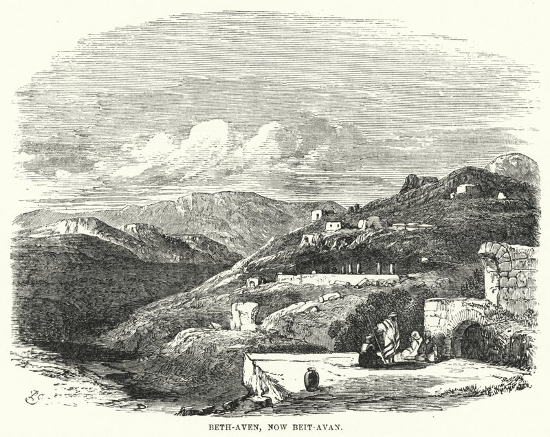 Beth-Aven, ora Beit-Avan (incisione) da English School