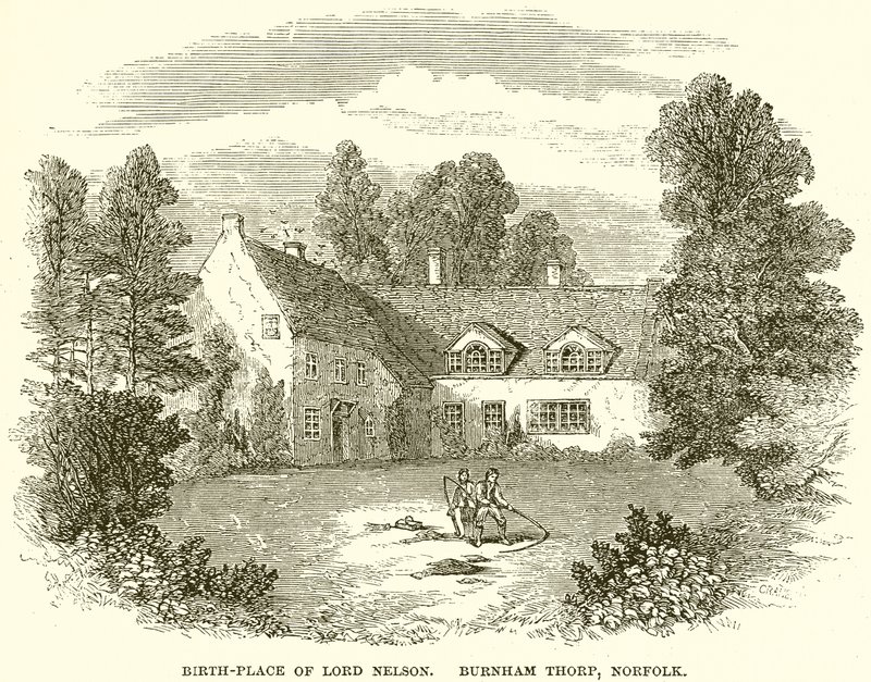 Luogo di nascita di Lord Nelson, Burnham Thorp, Norfolk da English School