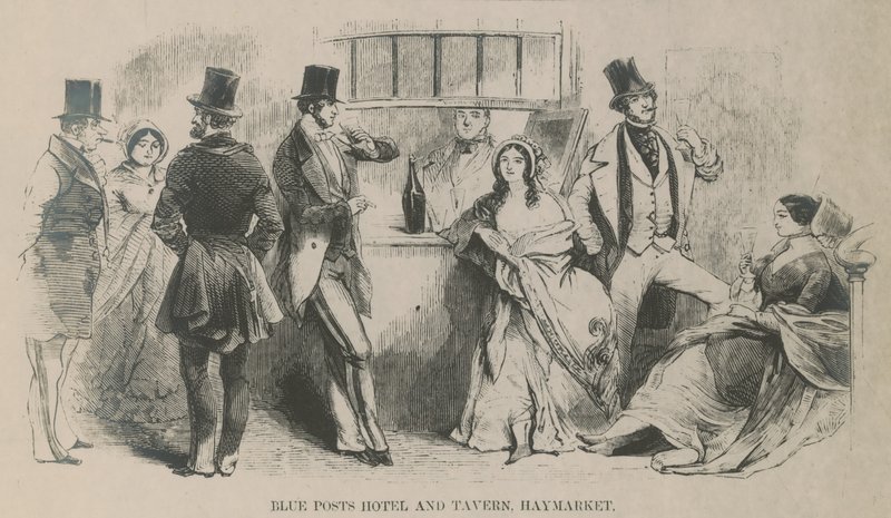 Blue Posts Hotel e Tavern, Haymarket da English School
