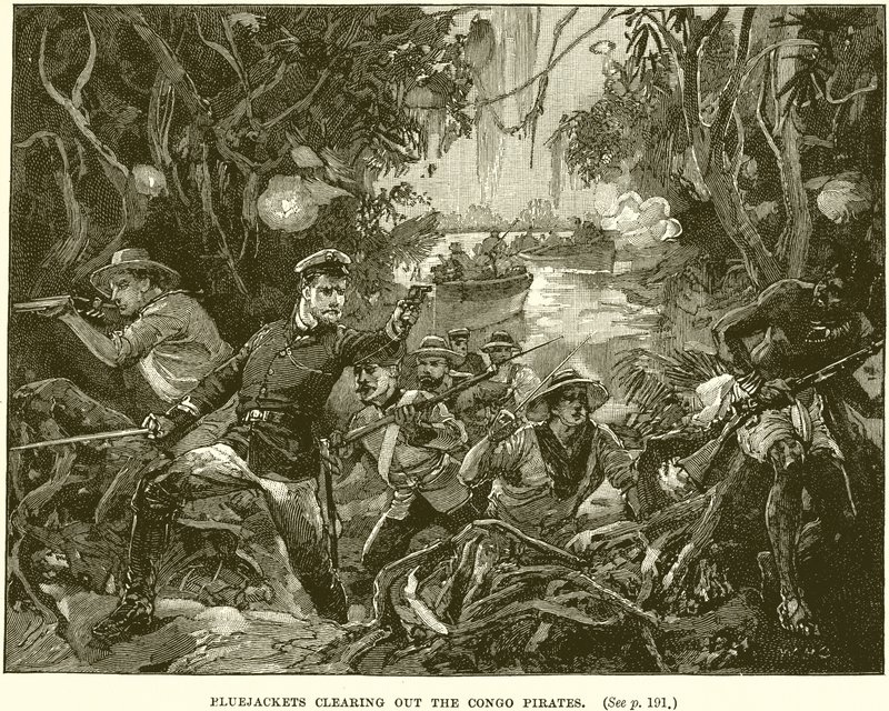 Marinai che sgomberano i pirati del Congo da English School
