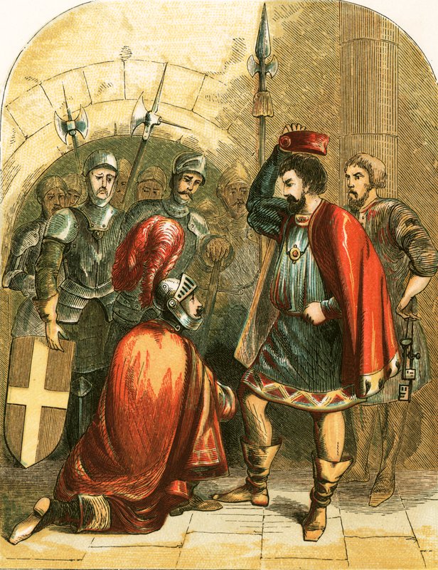 Bolingbroke e Riccardo II da English School
