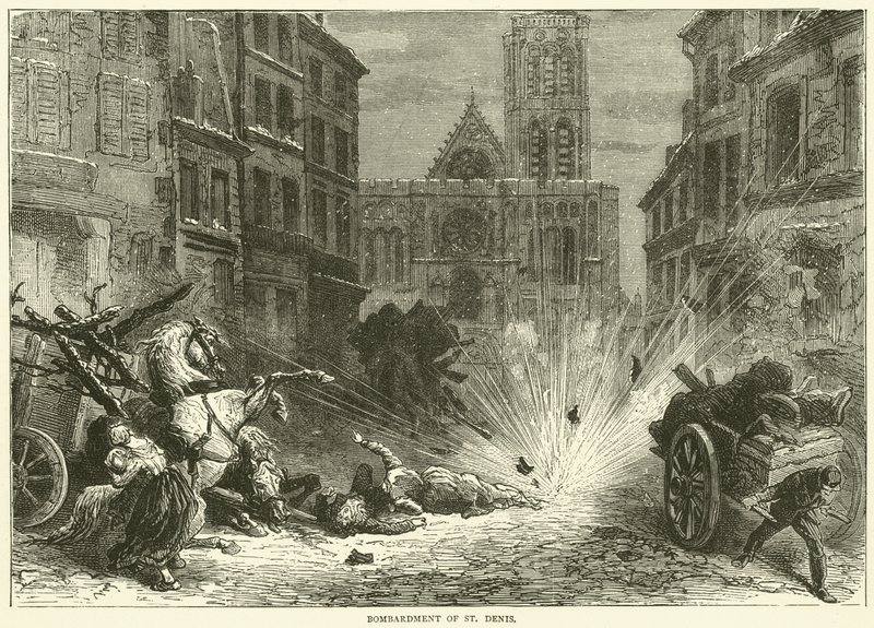Bombardamento di St Denis, dicembre 1870 da English School