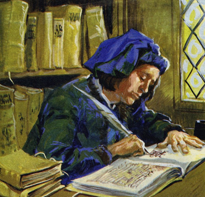 Libri di fascicoli cuciti insieme di pergamena iniziarono ad apparire nel III secolo da English School