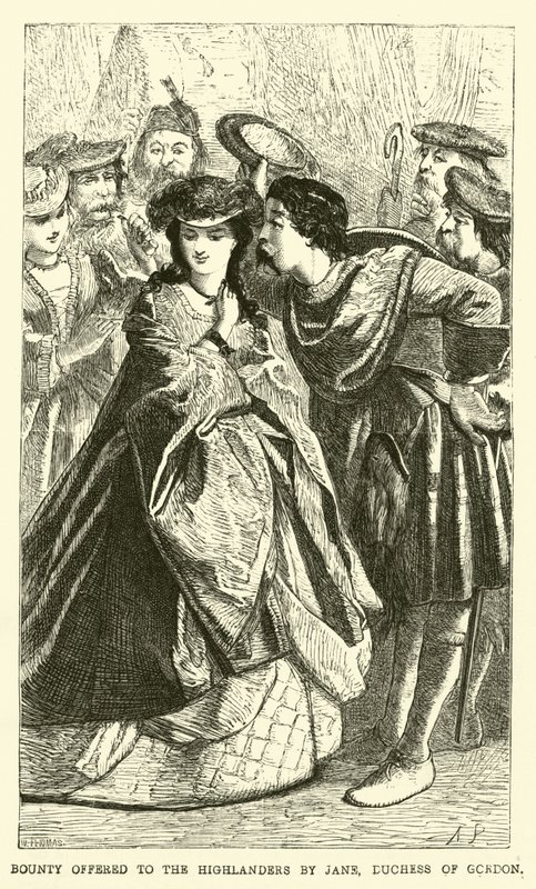 Ricompensa offerta agli Highlander da Jane, Duchessa di Gordon da English School