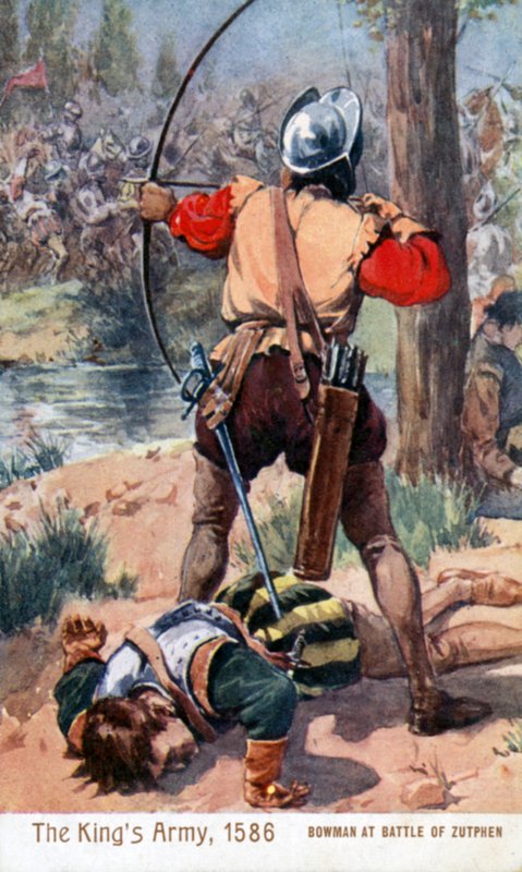 Arciere alla battaglia di Zutphen da English School