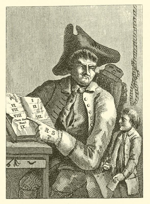 Ragazzo che ruba dalla tasca del padre da English School
