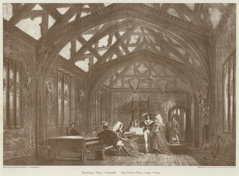 Bramhall Hall, Cheshire, La Sala da Pranzo da English School