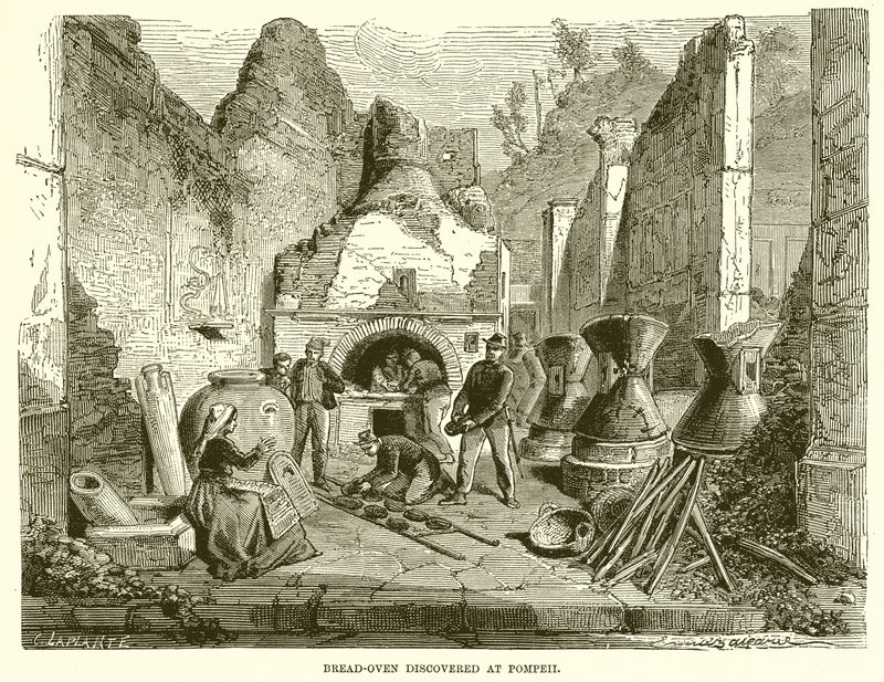 Forno per il pane scoperto a Pompei da English School