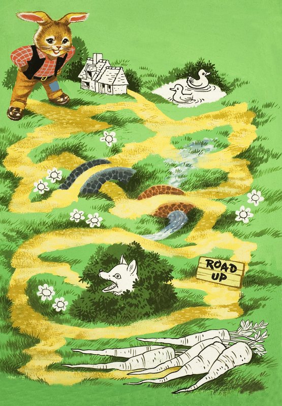 Pagina del puzzle di Brer Rabbit da English School