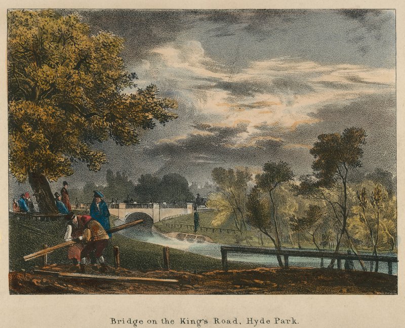 Ponte sulla Kings Road, Hyde Park, Londra da English School