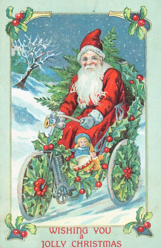 Cartolina di Natale britannica da English School