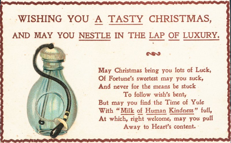 Cartolina di Natale britannica da English School