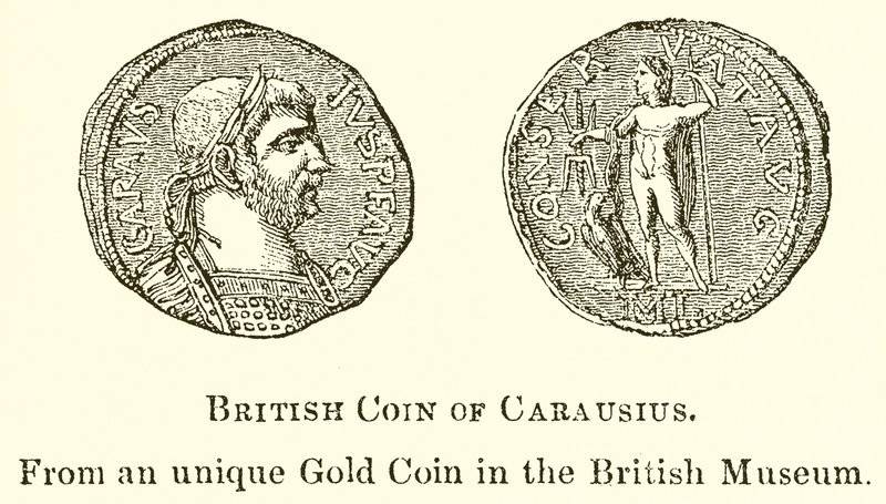 Moneta britannica di Carausio da English School
