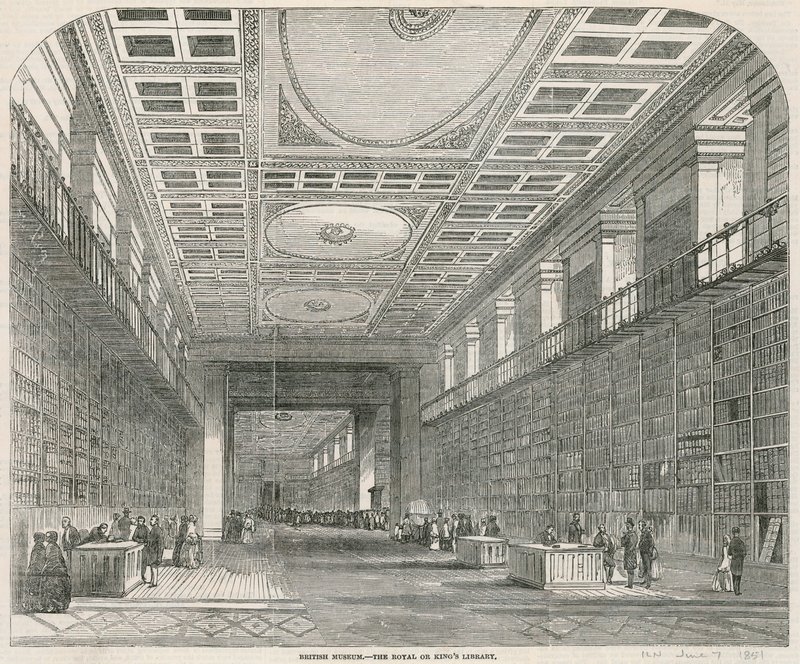 British Museum, la biblioteca reale o del re da English School