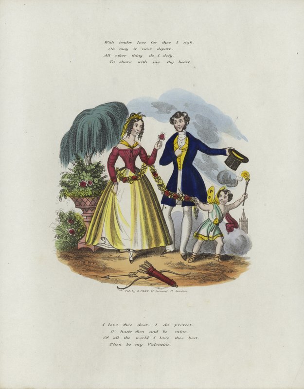 Biglietto di San Valentino britannico con un