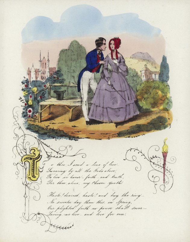 Biglietto di San Valentino britannico con un