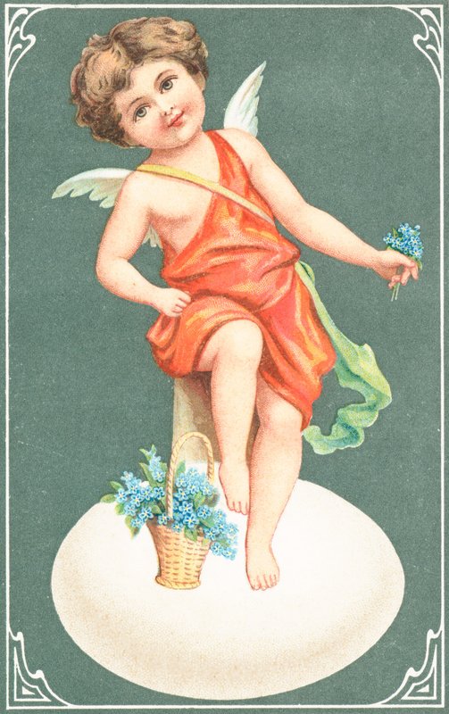 Cartolina di San Valentino britannica da English School