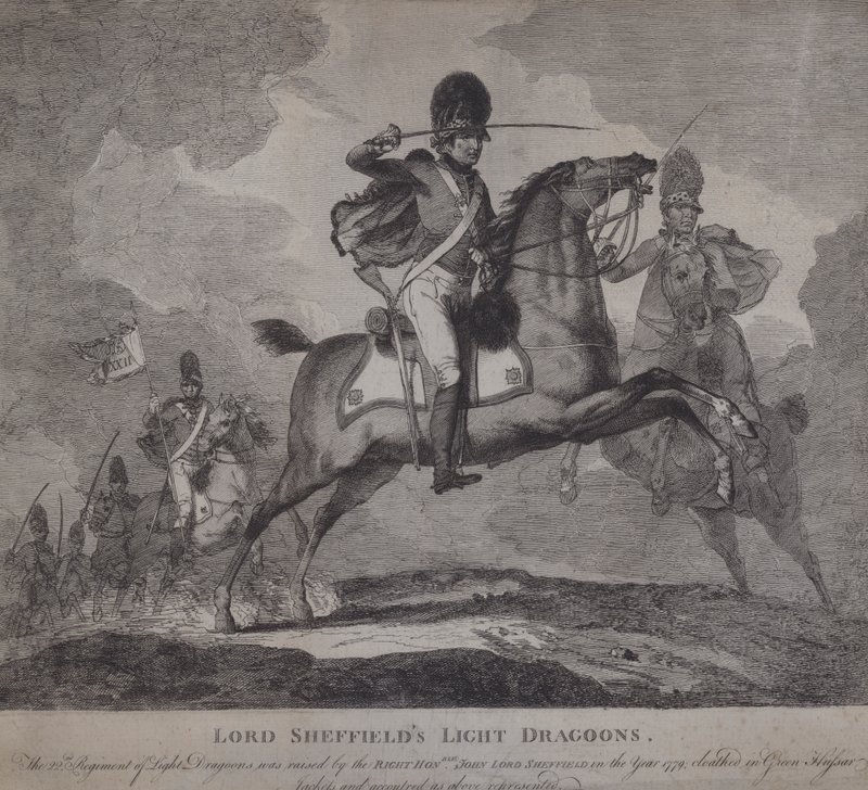 Soldati britannici del 22° Dragoni Leggeri di Lord Sheffield da English School