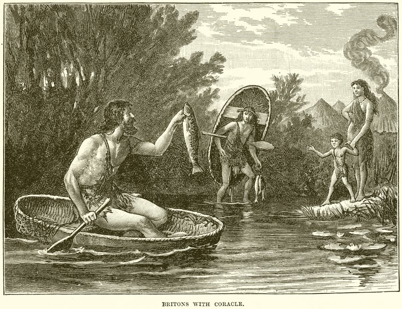 Britanni con coracle da English School
