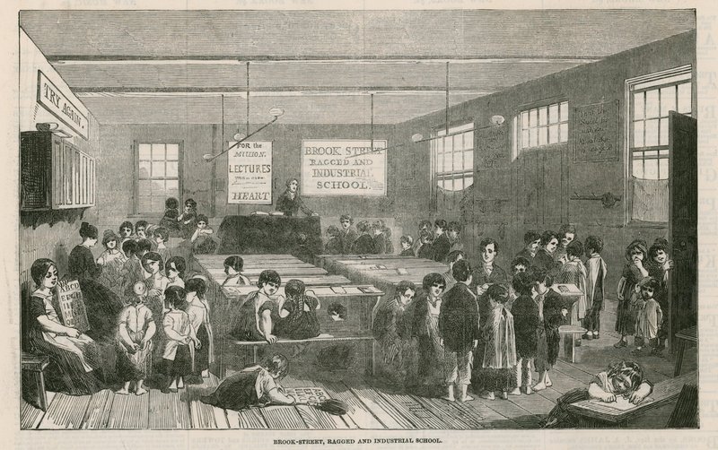 Brook Street, Scuola per poveri e industriale da English School