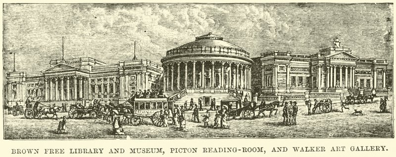 Brown Free Library e Museo, Piction Reading-Room, e Walker Art Gallery da English School