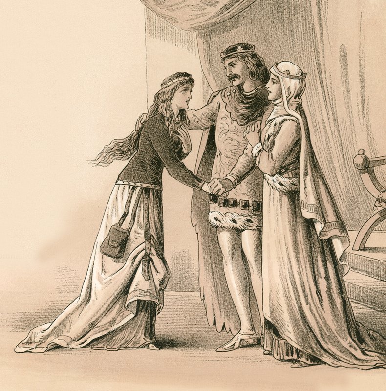 La moglie e la figlia di Bruce restituite a lui dopo Bannockburn da English School
