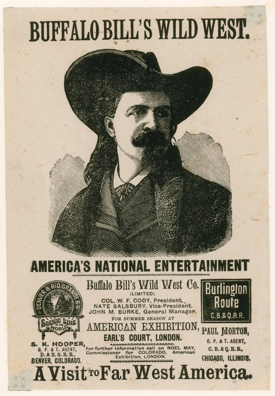 Il Selvaggio West di Buffalo Bill a Earls Court, Londra da English School