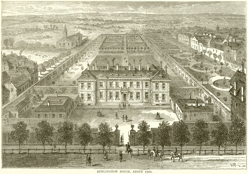 Burlington House, circa 1700 da English School