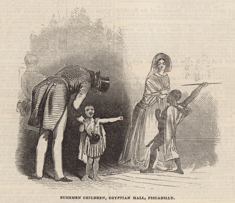 Bambini boscimani, Egyptian Hall da English School