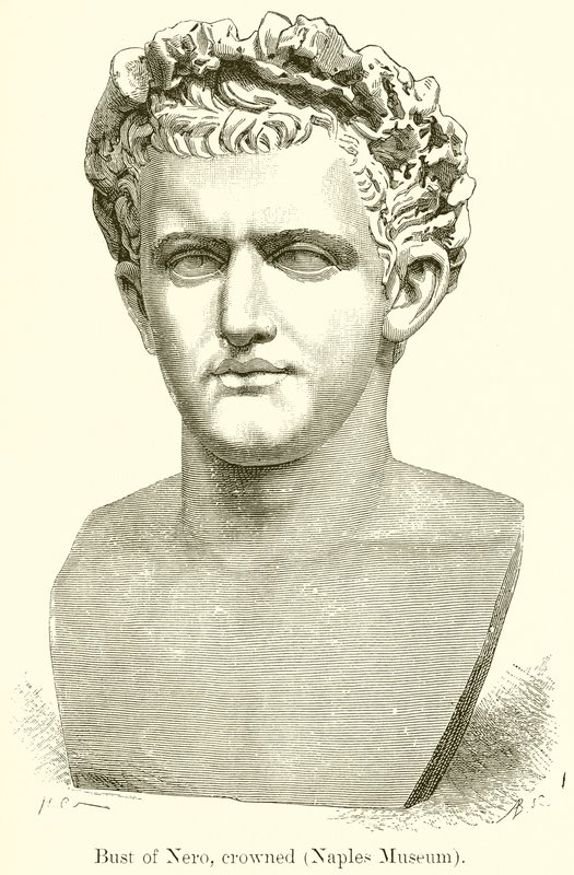 Busto di Nerone, incoronato da English School