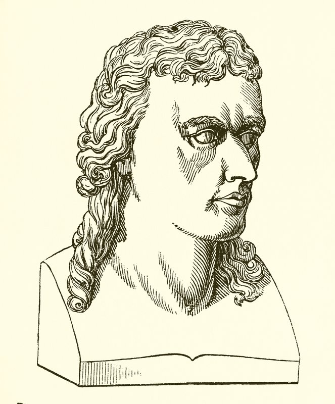 Busto di Schiller di Dannecker da English School