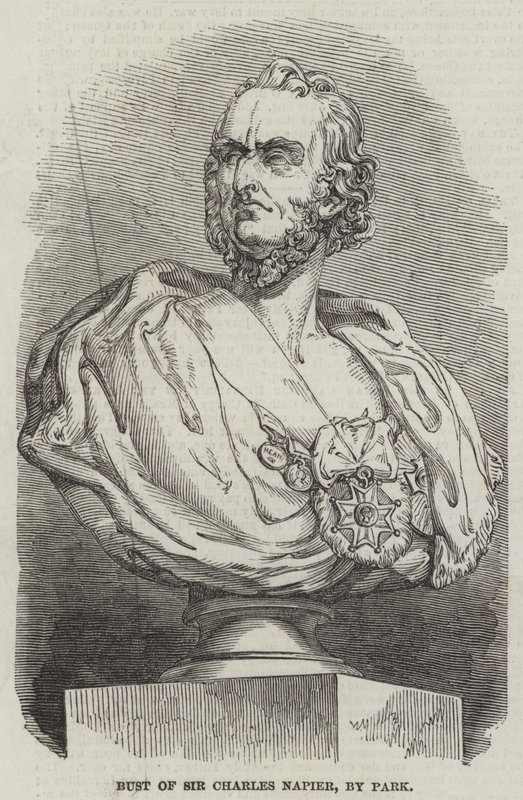 Busto di Sir Charles Napier, di Park da English School
