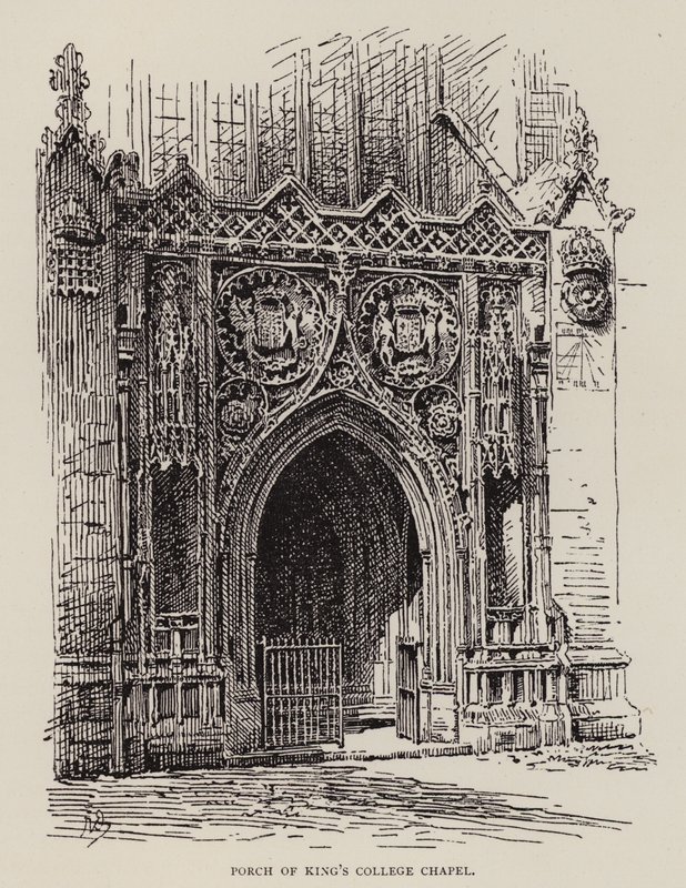 Cambridge: Portico della Cappella del King