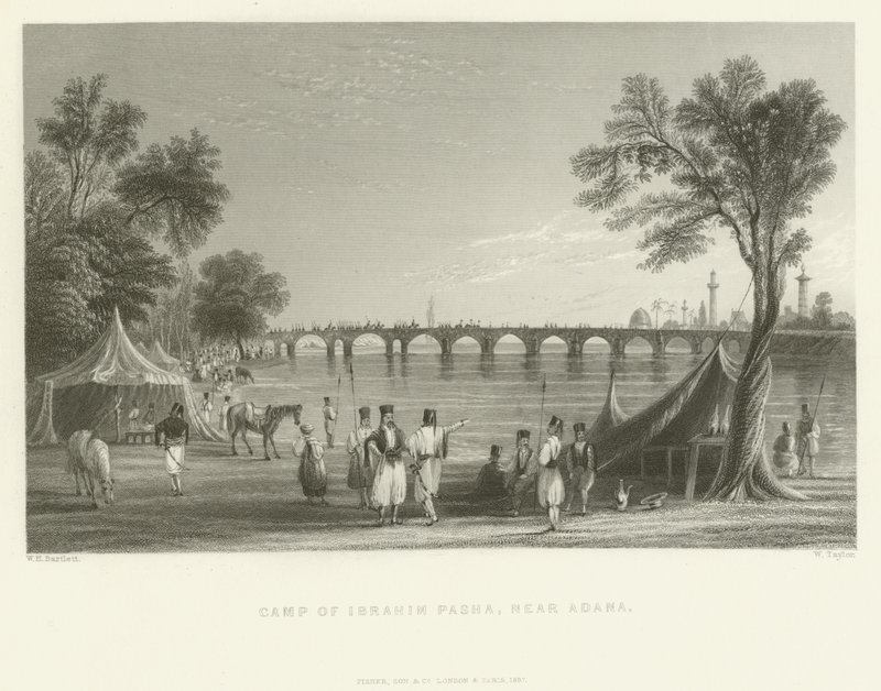 Accampamento di Ibrahim Pasha, vicino ad Adana, Turchia da English School