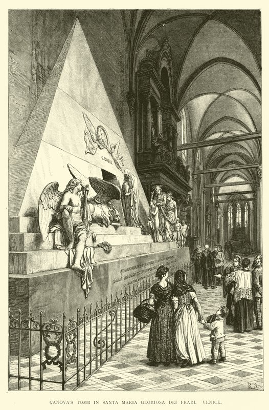 Tomba di Canova in Santa Maria Gloriosa dei Frari, Venezia da English School